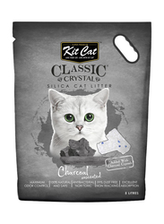 KitCat Charcoal Crystal Unscented Cat Litter, 6 x 5 Liters, Black